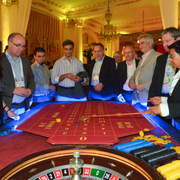 Roulette during casino royal theme party in Le NEgresco during DTW in Nice