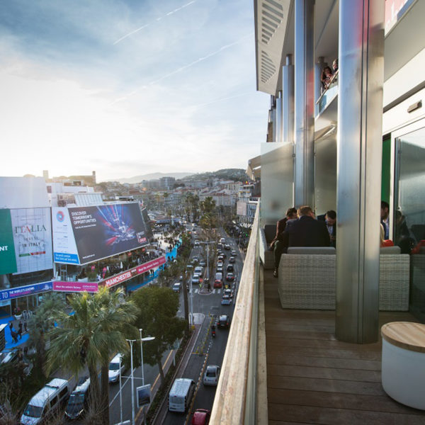 Terrace view from the headquarters facing le palais during MIPIM