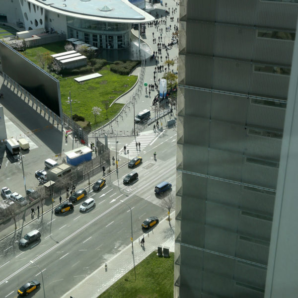 Fira Gran via view from the meeting area