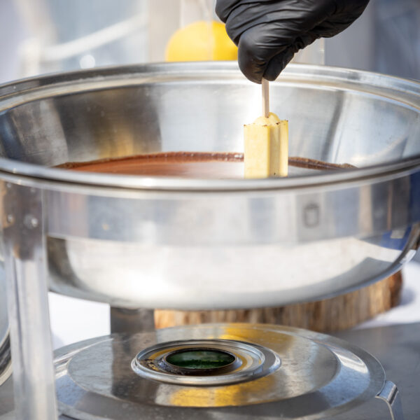Ice cream show cooking during inauguration