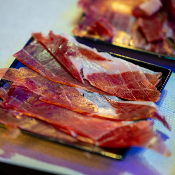 iberian ham during networking event in barcelona at MWC