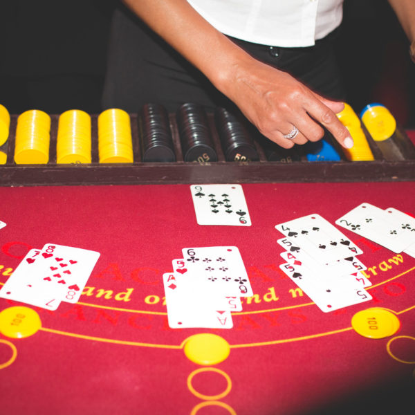 Black jack table during casino royal at Le Negresco