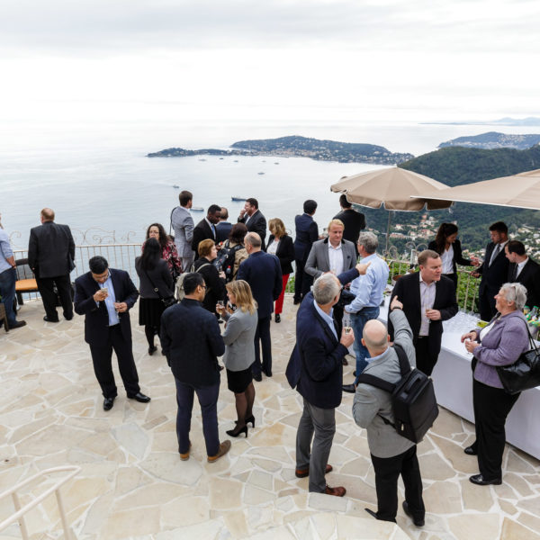 Networking Cocktail with breathtaking sea view on the French Riviera during DTW