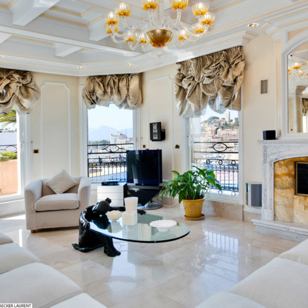Living room in Hospitality suite facing le Palais des Festivals in Cannes