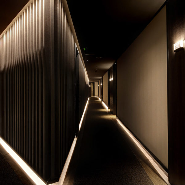 Corridor in hotel in barcelona