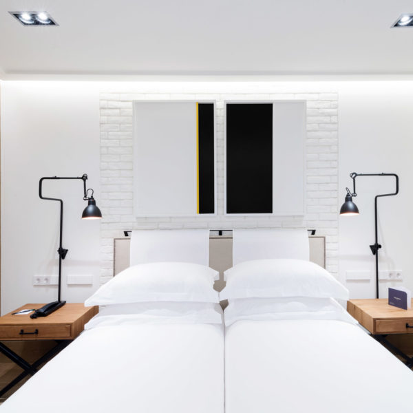 Bedroom in Eixample hotel