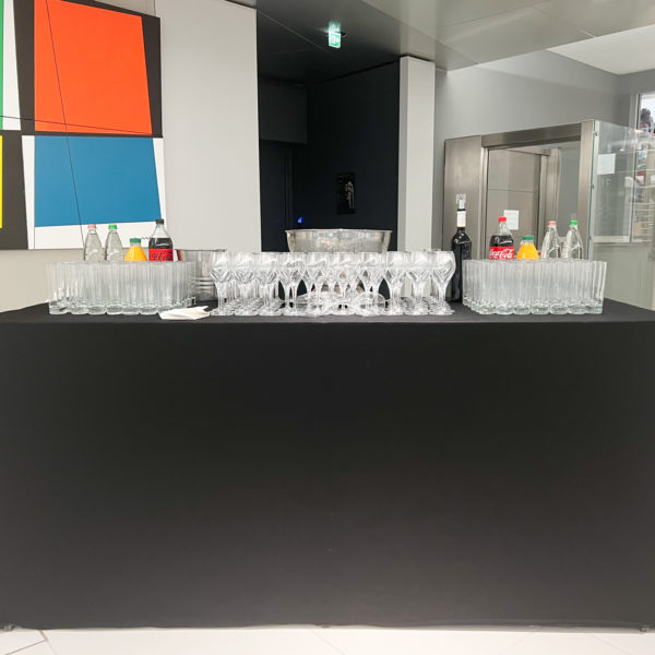 Bar set-up for networking event in Monaco during Datacloud