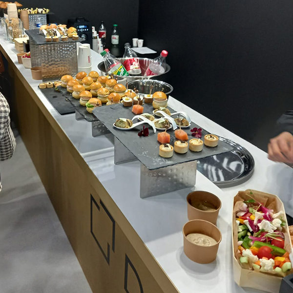 Catering on stand during MIPIM in Le Palais des Festivals