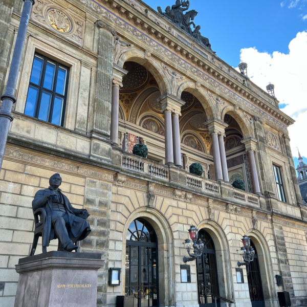 Entrance of the royal danish theatre from the street side