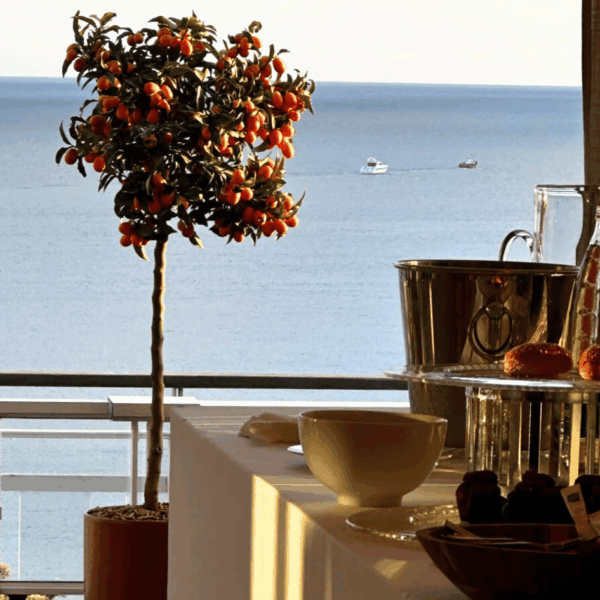 View of the sea from the appartment on the croisette of our customer during MIPIM