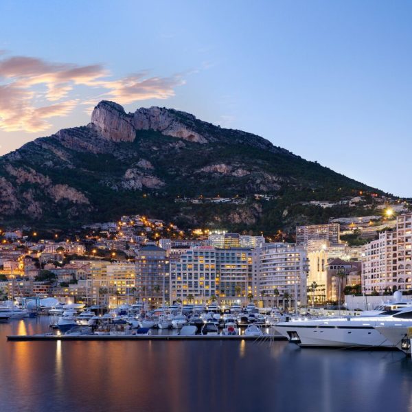 Majestic hotel on the harbour of Cap D'Ail in Monaco