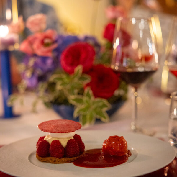 Red Dessert served towards the end of the exclusive dinner during Cannes Lions