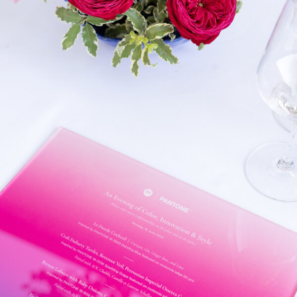 Exclusive dinner during Cannes Lions for content creators. The menu in the picture was elaborated by a 2 michelin star chef.