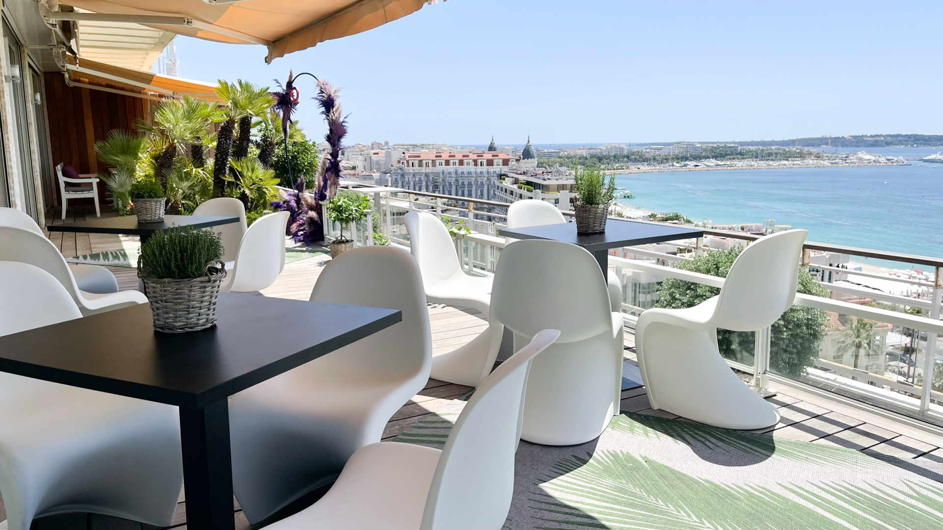 Cannes Lions 2022 penthouse terrace view over Cannes seaview