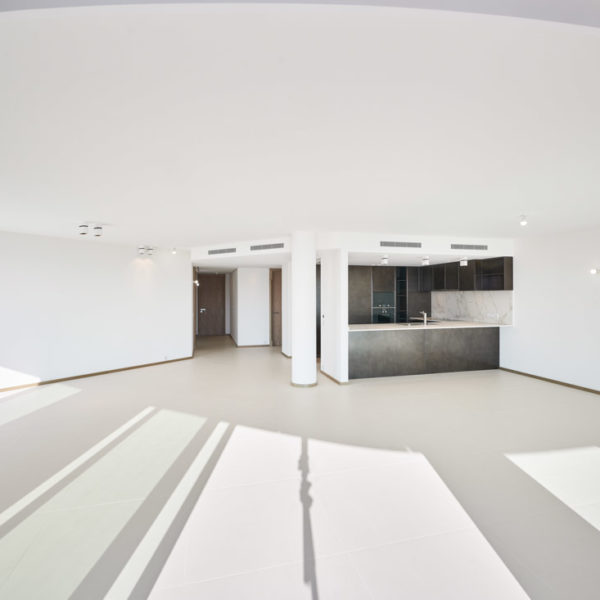 White living room in Facing Le palais