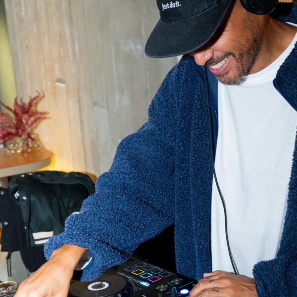 DJ playing during networking event during IBC in Amsterdam in Roterseiland