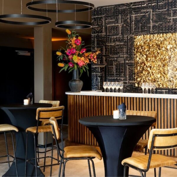 foyer for F&B before and after the panel session