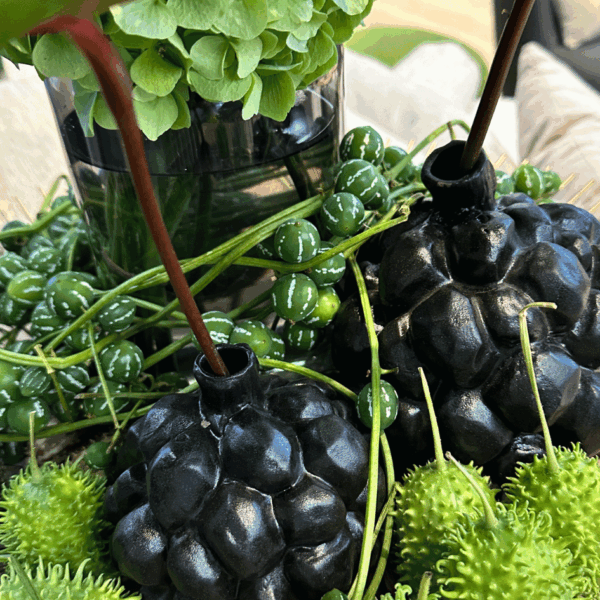 Flower arrangement on the booth of our customer